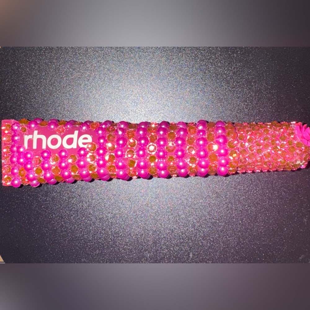 RHODE BEDAZZLED Raspberry Jelly Vibrant Pink Beaded Lippie